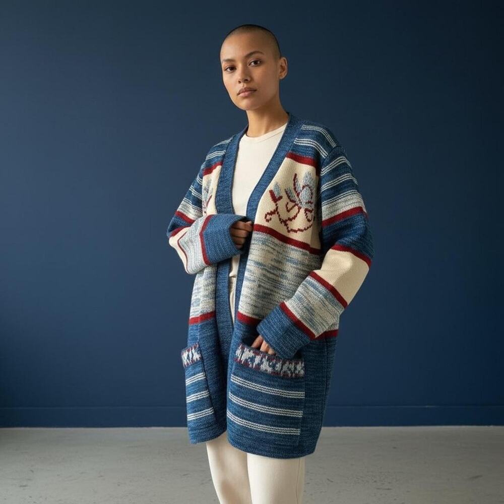 Vintage monarch knits southwestern cardigan